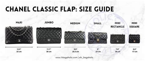 chanel bag dimensions.